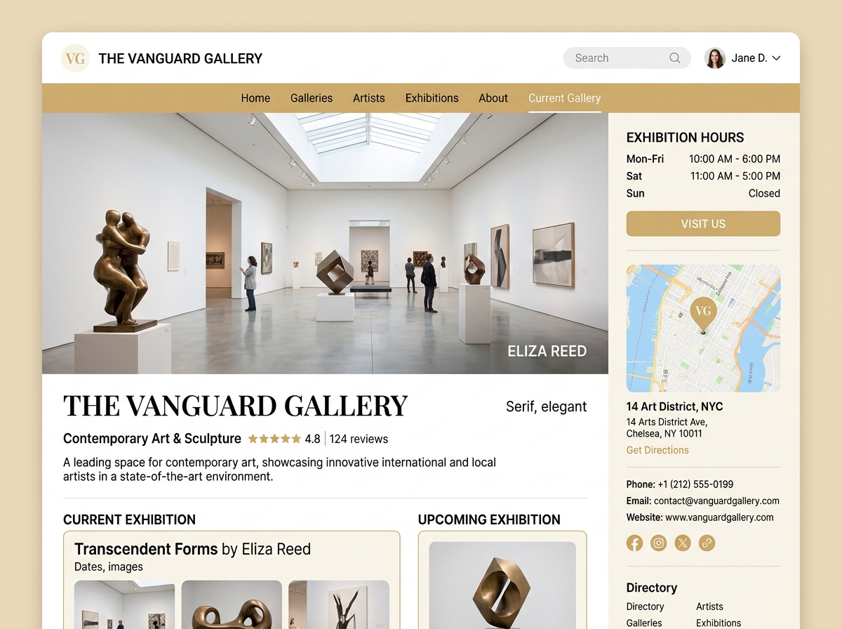 Scheda Profilo Galleria d'Arte e Spazio Espositivo — Arte Puglia