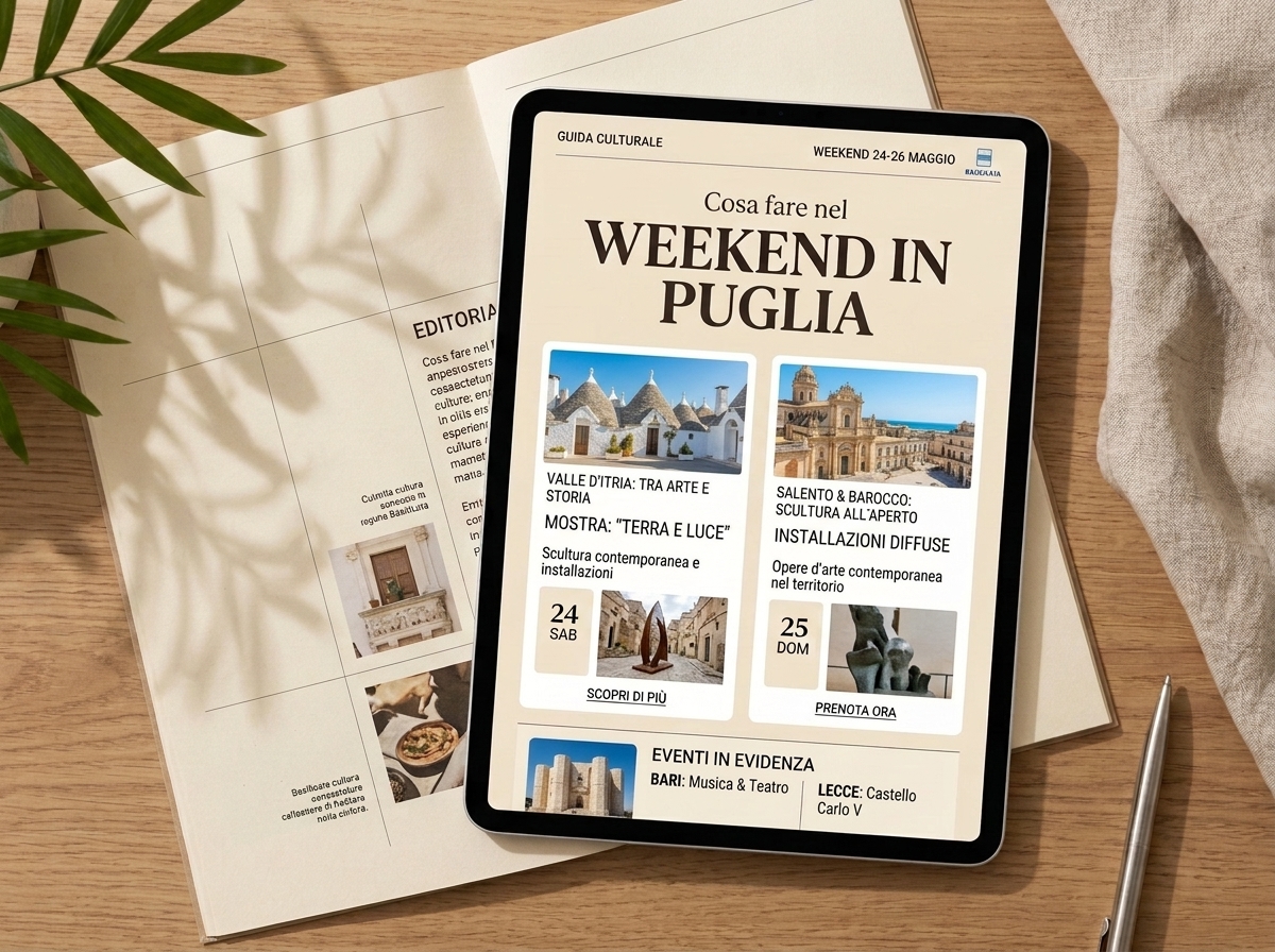 Guida Culturale Digitale Cosa fare nel Weekend in Puglia su Tablet — Valle d'Itria e Salento Barocco